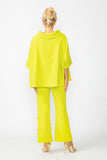 Lime Box Top With Ruffle