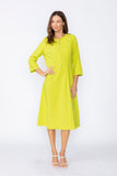 Lime Zip Front Dress