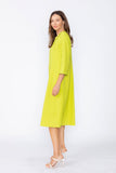 Lime Zip Front Dress