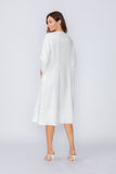 White Zip Front Dress