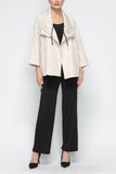 Taupe Zip Detail Jacket