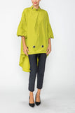 Lime Eyelet Tunic Top