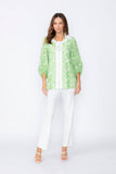 Green Zip Front Top