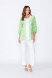 Green Zip Front Top