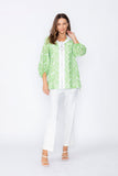 Green Zip Front Top