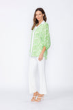 Green Zip Front Top