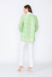 Green Zip Front Top