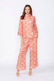 Coral One-Button Jacket