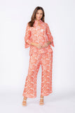 Coral One-Button Jacket