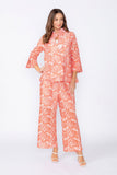 Coral One-Button Jacket