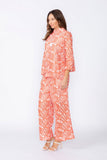 Coral One-Button Jacket