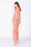 Coral One-Button Jacket