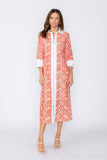 Coral Zip Front Dress