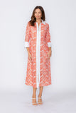 Coral Zip Front Dress