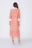 Coral Zip Front Dress