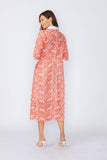 Coral Zip Front Dress