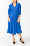 Blue Point Collar Dress