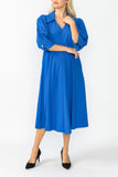 Blue Point Collar Dress