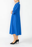 Blue Point Collar Dress