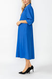 Blue Point Collar Dress