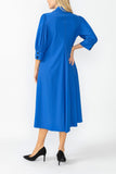 Blue Point Collar Dress