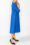 Blue Point Collar Dress