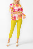 Pink Tie Sleeve Tunic Top