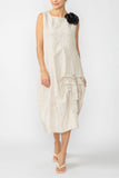 Taupe Bubble Hem Dress