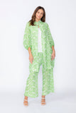 Green Puff Sleeve Kimono