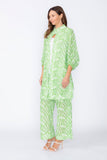Green Puff Sleeve Kimono