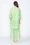 Green Puff Sleeve Kimono