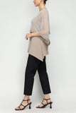 Taupe Poncho Layer Top