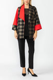 Bronze Wide Sleeve Contrast Jacket