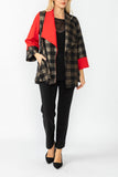 Bronze Wide Sleeve Contrast Jacket