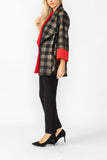 Bronze Wide Sleeve Contrast Jacket