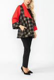 Bronze Wide Sleeve Contrast Jacket