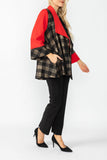 Bronze Wide Sleeve Contrast Jacket