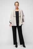 Sand Bias Trim Open Jacket