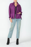 Plum Drop Sleeve Zip Jacket