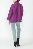 Plum Drop Sleeve Zip Jacket