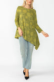 Mustard Tunic Asymmetrical Top