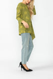 Mustard Tunic Asymmetrical Top