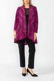 Fuchsia Dolman Sleeve Cardigan