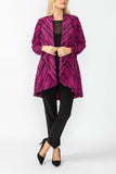 Fuchsia Dolman Sleeve Cardigan