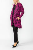 Fuchsia Dolman Sleeve Cardigan