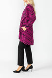 Fuchsia Dolman Sleeve Cardigan