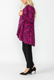 Fuchsia Dolman Sleeve Cardigan