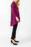 Fuchsia Dolman Sleeve Cardigan