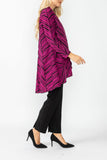 Fuchsia Dolman Sleeve Cardigan