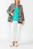 Pink and Green Neck Wire Bias Cut Jacket